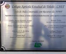 Inauguração de Sala de Aula no Colégio Agrícola Estadual de Toledo