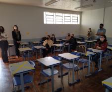 Visita da SEED e NRE Toledo ao CAET.