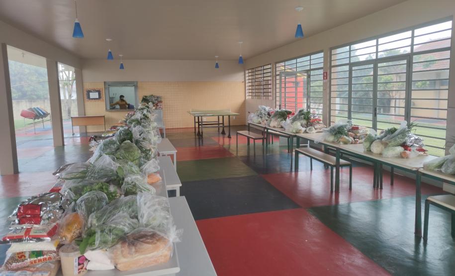 Entrega dos Kits de Merenda Escolar para os alunos da rede Publica de Ensino. Desde o inicio da pandemia, esta é, a 11° entrega.